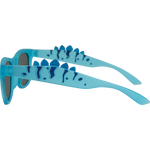 Miles Kids Polarised Square Dinosaur Sunglasses - Blue Mirror